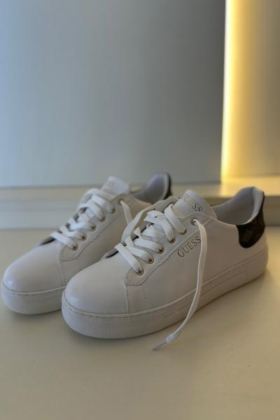 Gues - Sneakers Beyaz Kahve Detay