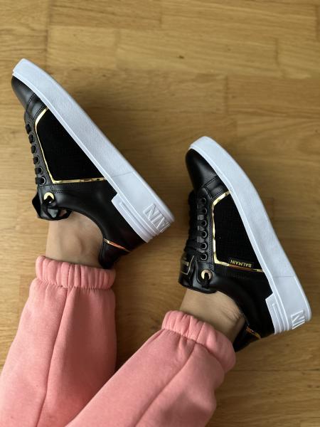 Blmn - Monogrammed Siyah Sneakers